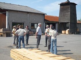 Besuch des Forstamtes Siegen beim Sgewerk Schrpfer, dem Waldmuseum Watterbacher Haus und der Firma Hess GmbH Forstservice und Holzvermarktung